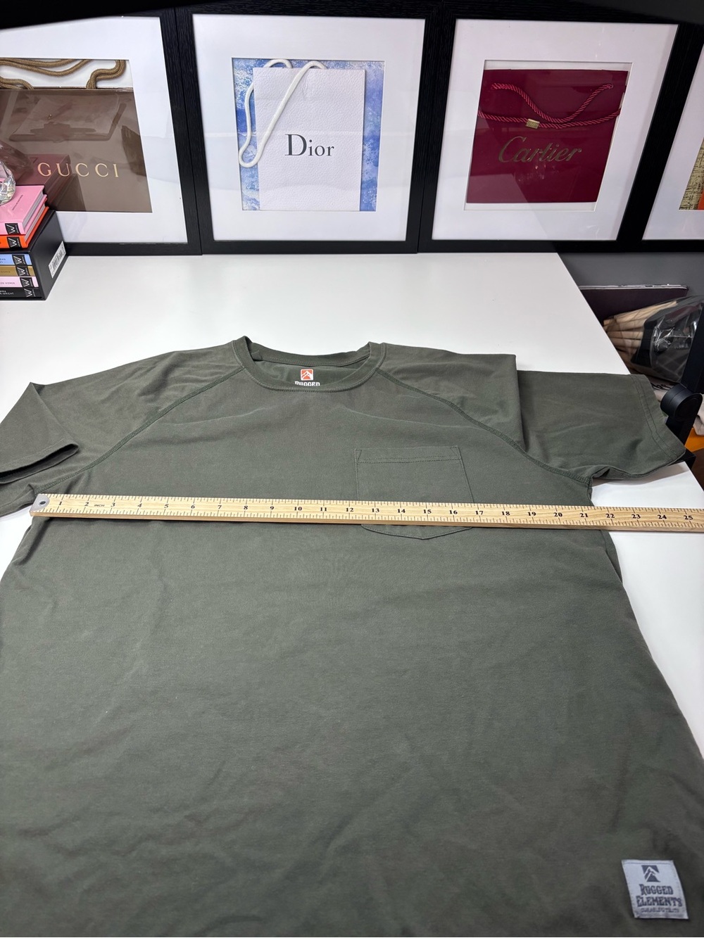 Rugged Elements Men's Short-Sleeve Pocket Tee — Olive Green NWOT - Picture 10 of 16
